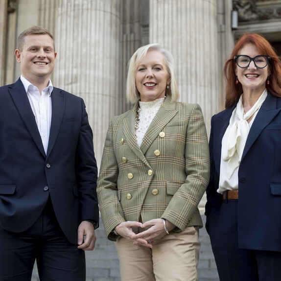 Greig Townsend Tracey Davidson and Angela Dowd of Hampden Bank photo by David Ho
